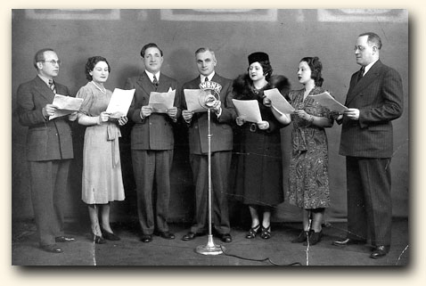 Cast of Yiddish radio drama